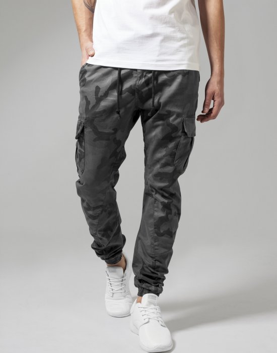 Мъжки камуфлажен карго панталон Urban Classics grey camo, Urban Classics, Панталони - Complex.bg