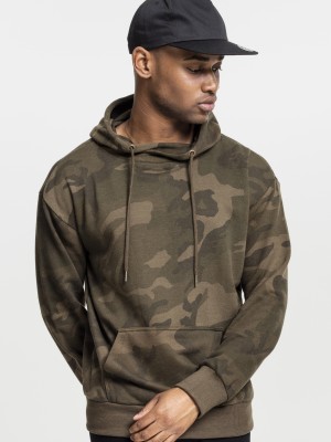 Мъжки камуфлажен суичър Urban Classics olive camo