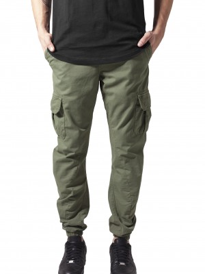 Мъжки карго панталон в цвят маслина Urban Classics Cargo 
