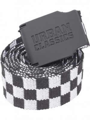 Мъжки колан Urban Classics 150 cm blackwhite