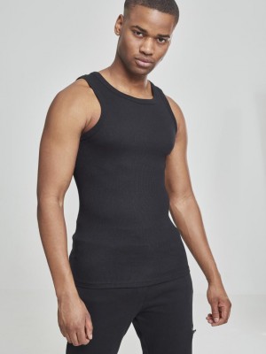 Мъжки потник рипс Urban Classics в черен цвят