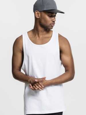 Мъжки потник Urban Classics в бял цвят