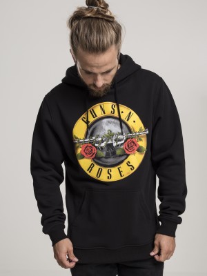 Мъжки суичър Merchcode Guns n' Roses Logo в черен цвят