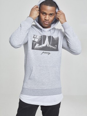 Мъжки суичър Mister Tee Pray в светлосив цвят