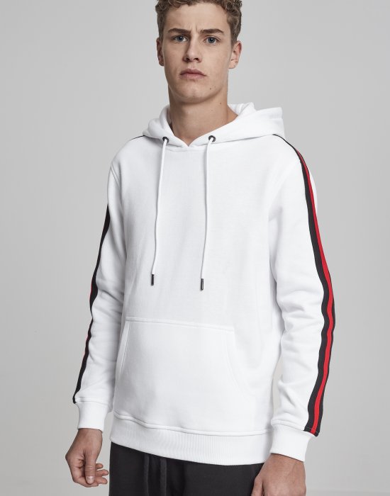 Мъжки суичър Urban Classics wht/blk/firered, Urban Classics, Суичъри - Complex.bg