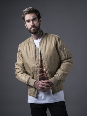 Мъжко бежово яке тип бомбър Urban Classics beige
