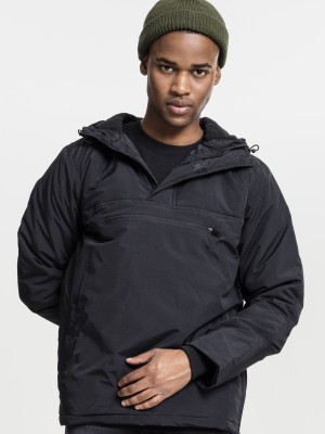 Мъжко черно яке Urban Classics без закопчаване