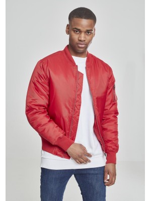 Мъжко червено яке тип бомбър Urban Classics fire red