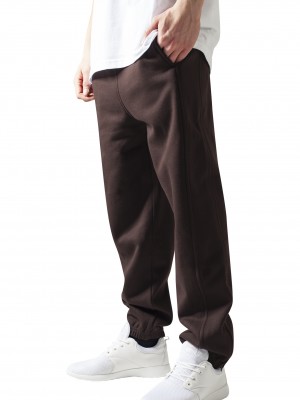 Мъжко изчистено долнище в кафяв цвят Urban Classics TB014B Мъжко изчистено долнище в кафяв цвят Urban Classics TB014B