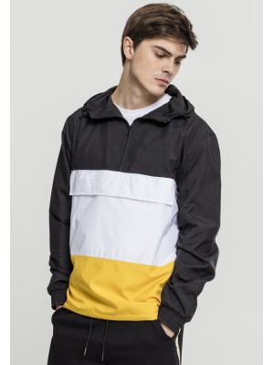 Мъжко преходно яке в три цвята Urban Classics blk/chromeyellow/wht