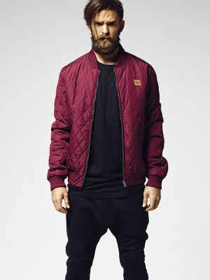Мъжко пролетно-есенно яке Urban Classics в цвят бордо