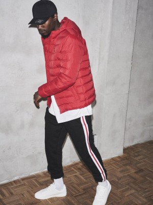 Мъжко спортно долнище Urban Classics blkwhtfirered