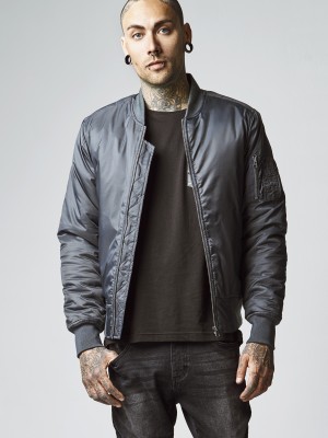 Мъжко тъмносиво яке тип бомбър Urban Classics cool grey