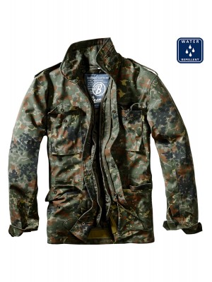 Мъжко яке с качулка в камуфлаж M65 Brandit flecktarn