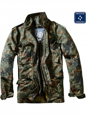 Мъжко яке с качулка в камуфлаж M65 Brandit flecktarn