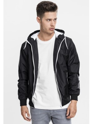 Мъжко яке с контрастни елементи Urban Classics blk/wht