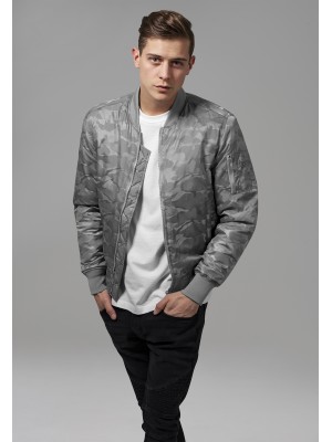 Мъжко яке тип бомбър Urban Classics stone в камуфлаж