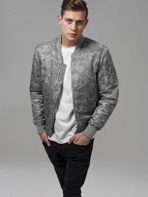 Мъжко яке тип бомбър Urban Classics stone в камуфлаж