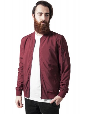 Мъжко яке тип бомбър Urban Classics в цвят бордо