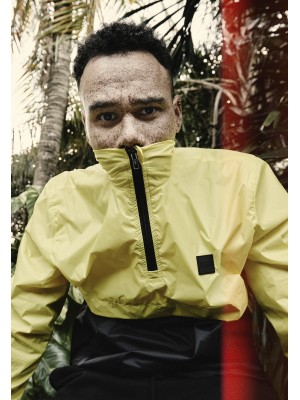 Мъжко яке ветровка Urban Classics brightyellow/blk