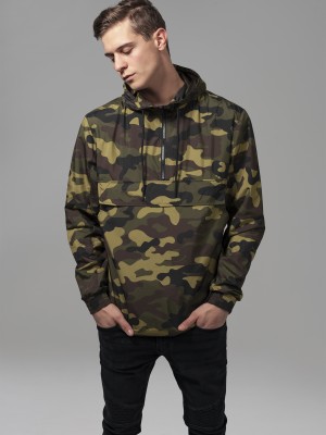 Мъжко яке ветровка в камуфлаж Urban Classics woodcamo
