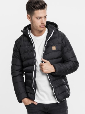 Мъжко зимно яке Urban Classics Basic blkwhtblk
