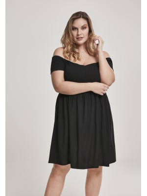 Мини рокля с голи рамене Urban Classics в черен цвят