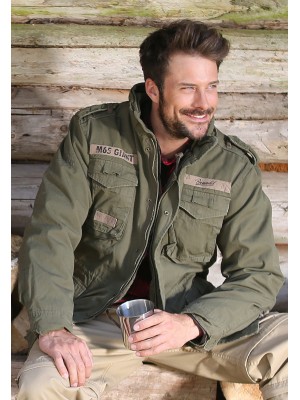 Премиум мъжко яке в цвят маслина Brandit M65 Giant