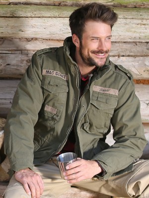 Премиум мъжко яке в цвят маслина Brandit M65 Giant