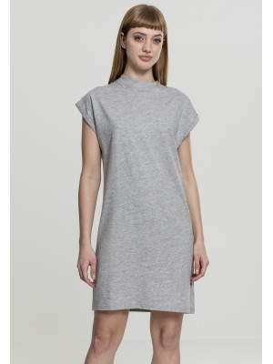 Рокля с къси ръкави в сив цвят Urban Classics