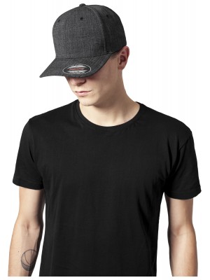 Шапка с коризка черна Fine Melange Flexfit black