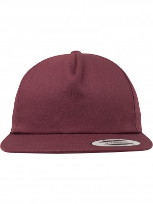 Шапка с козирка в бордо Unstructured 5-Panel Snapback Шапка с козирка в бордо Unstructured 5-Panel Snapback