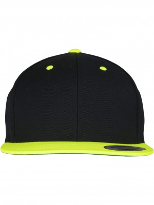 Шапка с козирка в черно Classic Snapback 2-Tone