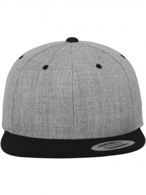 Шапка с козирка в черно Classic Snapback 2-Tone 