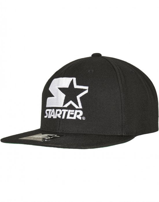 Шапка с козирка в черно Starter Logo Snapback, STARTER, Шапки с козирка - Complex.bg