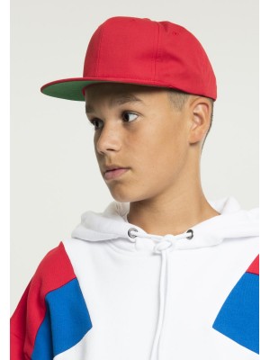 Шапка с козирка в червено Pro-Style Twill Snapback Youth Cap 