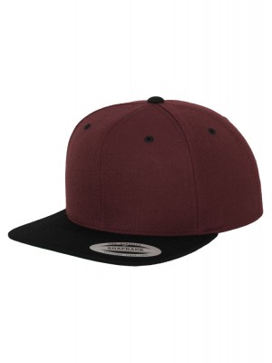 Шапка с козирка в кафяво Classic Snapback 2-Tone