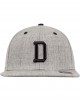 Шапка с козирка в сиво Letter Snapback D, Urban Classics, Шапки с козирка - Complex.bg