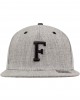 Шапка с козирка в сиво Letter Snapback F, Urban Classics, Шапки с козирка - Complex.bg