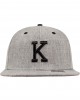 Шапка с козирка в сиво Letter Snapback K, Urban Classics, Шапки с козирка - Complex.bg