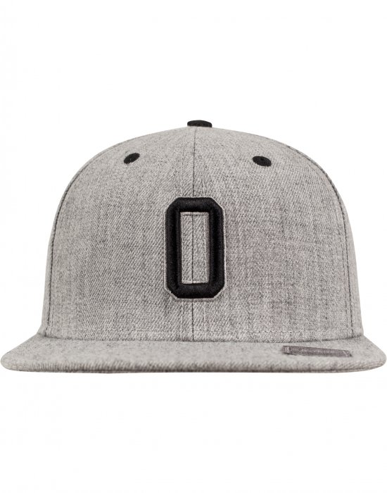 Шапка с козирка в сиво Letter Snapback O, Urban Classics, Шапки с козирка - Complex.bg