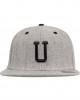 Шапка с козирка в сиво Letter Snapback U, Urban Classics, Шапки с козирка - Complex.bg