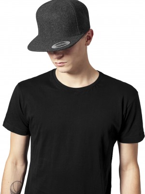 Шапка с козирка в тъмносиво Melton Wool Snapback Шапка с козирка в тъмносиво Melton Wool Snapback
