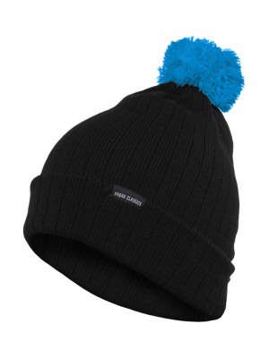 Зимна шапка бийни Contrast Bobble Beanie blk/tur