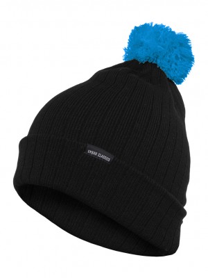 Зимна шапка бийни Contrast Bobble Beanie blk/tur