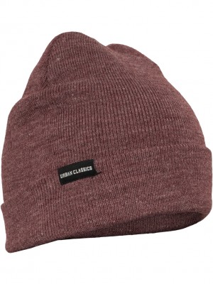 Зимна шапка Бийни Urban Classics Beanie TB811 burgundy melange