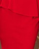 Елегантна миди рокля в червен цвят 192-5, Numoco, Миди рокли - Complex.bg