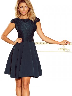 Елегантна мини рокля в зелено 157-9