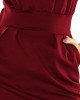 Елегантна миди рокля в цвят бордо 144-7, Numoco, Миди рокли - Complex.bg