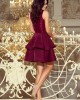 Елегантна рокля в цвят бордо 205-2, Numoco, Къси рокли - Complex.bg